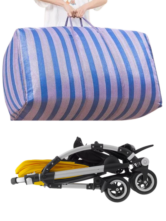 Large protective bag for strollers and carrycots