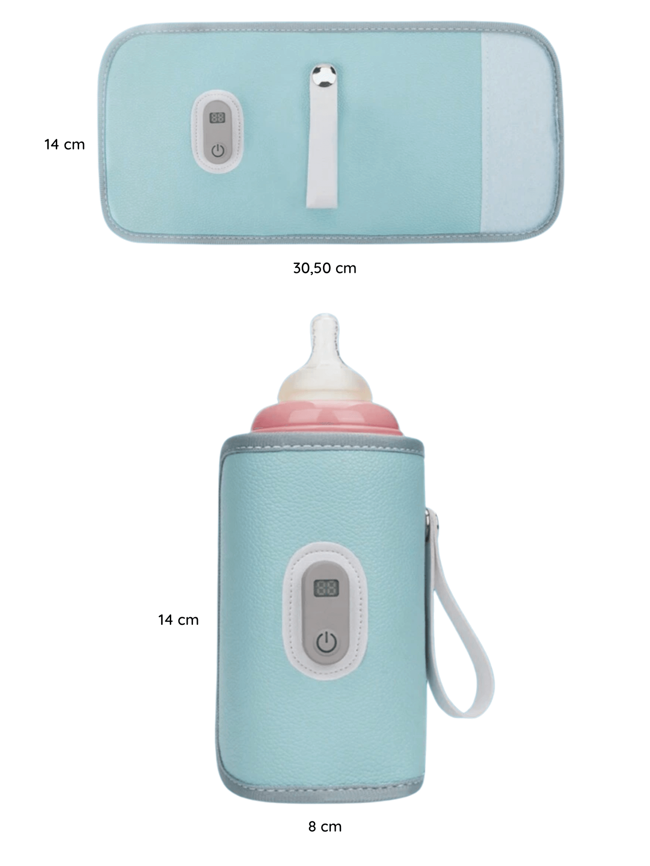 Portable USB bottle warmer