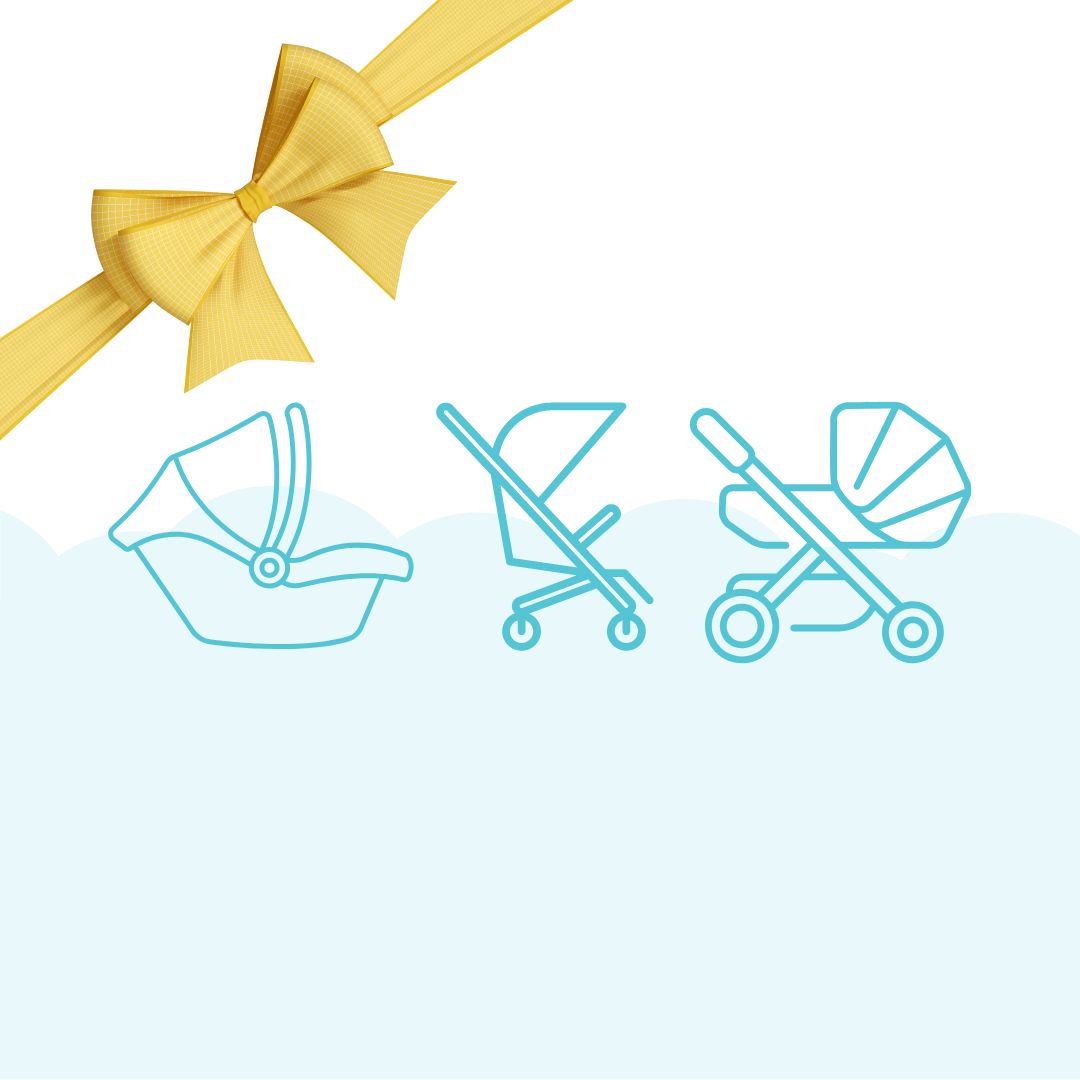 Pack Trio Babyshower : poussette, nacelle et siège auto