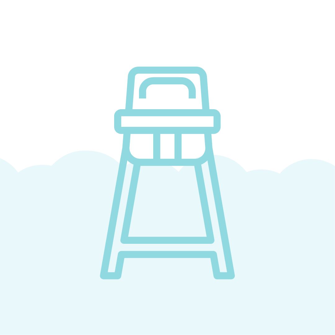 Nettoyage de la chaise haute pour bébé