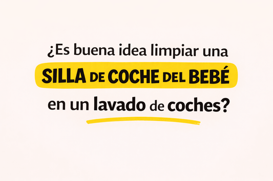 ¿Es buena idea limpiar la silla de coche del bebé en un lavado de coches?…  Muchos lavaderos ofrecen limpieza de sillas infantiles, pero ¿es seguro? Descubre por qué los especialistas recomiendan un servicio profesional.