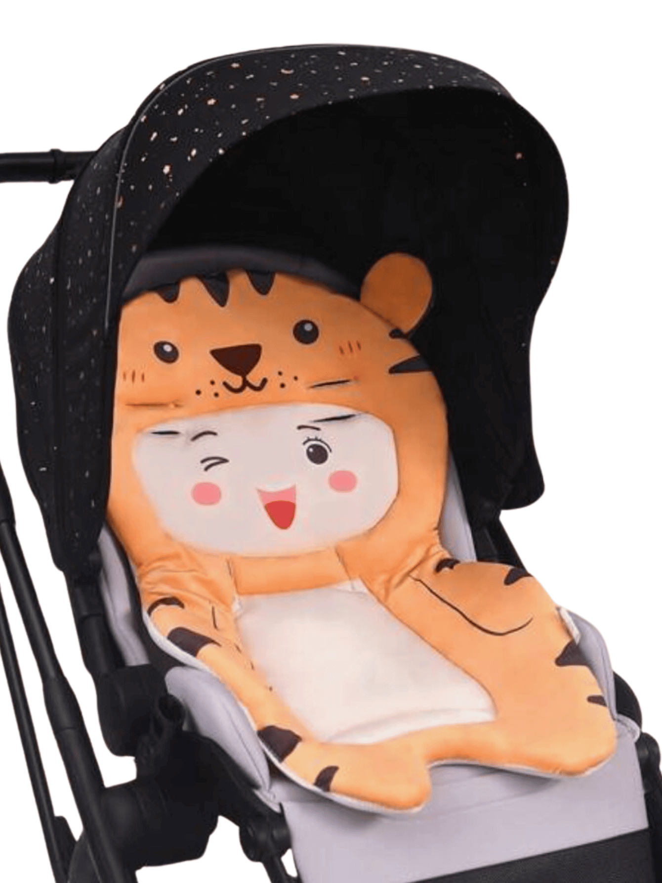  Funda de asiento de coche de bebé con diseño de caricaturas,  toldos de asiento de auto para recién nacido, telón de fondo blanco, fundas  de lactancia materna, carrito de compras, silla